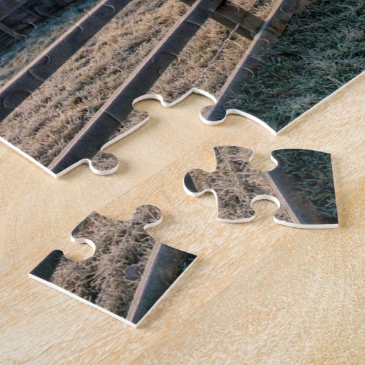 絵のように美しい田舎のイギリスのカントリーシーン ジグソーパズル (側面)