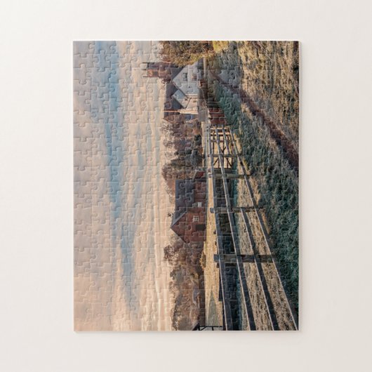 絵のように美しい田舎のイギリスのカントリーシーン ジグソーパズル (縦)