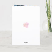 絵のように美しい、愛する孫娘、誕生日カード カード (裏面)