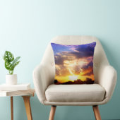 絵のよ素晴らしうな日の出 クッション (椅子)