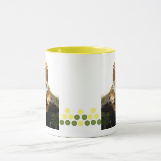 絵の具だらけ庭の格言 マグカップ (中央)