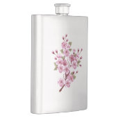 絵の背景にピンクの桜 フラスク (右)
