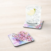 絵の背景に淡い桜 コースター (右側)