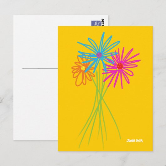 絵はがき：花束 ポストカード (正面/裏面)