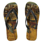 絵はす素晴らしべて1本の筆跡から始まる ビーチサンダル (フットベッド)