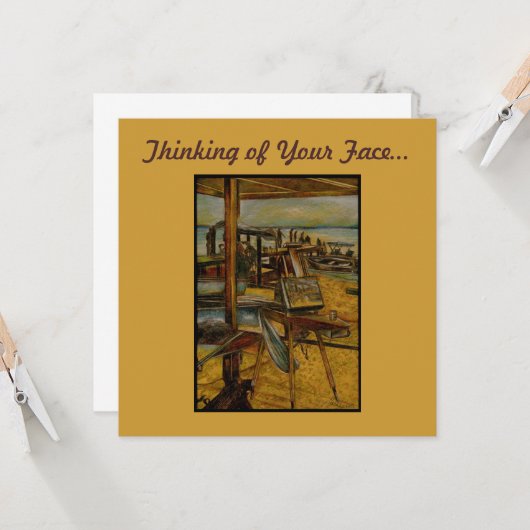 絵は全素晴らして1本の筆跡から始まる カード (正面/裏面インサイチュ)