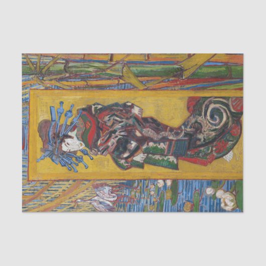 絵を描いているヴィンチェンツォウィレムゴッホ著Courtesan 薄葉紙 (正面)