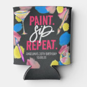 絵を描おとSIP 30th BirthdayパーティーChalkboard 缶クーラー (正面)