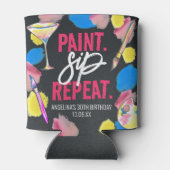 絵を描おとSIP 30th BirthdayパーティーChalkboard 缶クーラー (裏面)