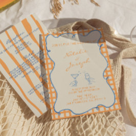 絵を描お洒落カラフル手を結婚加える 招待状