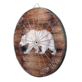 絵を描かれるカスタマイズ可能なスプレーは木製のダート盤に関係します ダーツボード (正面右)