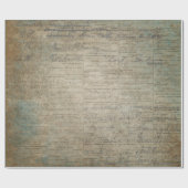 絵を描かれるヴィンテージ新聞 ラッピングペーパー (フラット)