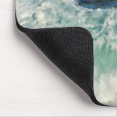 絵を描かれる大きいSurカリフォルニアを衝突する波 マウスパッド (コーナー)