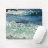 絵を描かれる大きいSurカリフォルニアを衝突する波 マウスパッド (マウス)