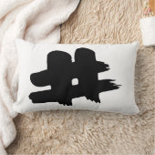 #絵を描かれるHashtagの記号の番号記号のポンドの鍵 ランバークッション (ブランケット)