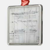 絵を描かれるIssacの家の外面 メタルオーナメント (左)