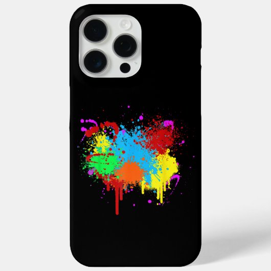 絵を描かわいらし(ばちゃばちゃ)跳ねるの抽象芸術絵を描芸術絵を描 Case-Mate iPhoneケース (裏面)