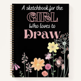 絵を描くのが大好きな女の子に贈るスケッチブック ノートブック