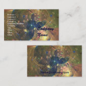 絵を描く宇宙の抽象芸術名刺 名刺 (正面/裏面)