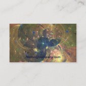 絵を描く宇宙の抽象芸術名刺 名刺 (裏面)
