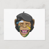 絵を描く猿 ポストカード (正面)