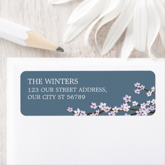 絵を描さくらんぼの結婚花 ラベル (インサイチュ)