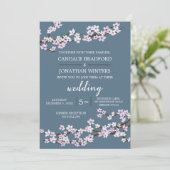 絵を描さくらんぼの結婚花 招待状 (スタンド正面)