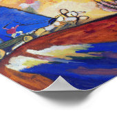 絵を描とトロイカ | Kandinsky ポスター (角)