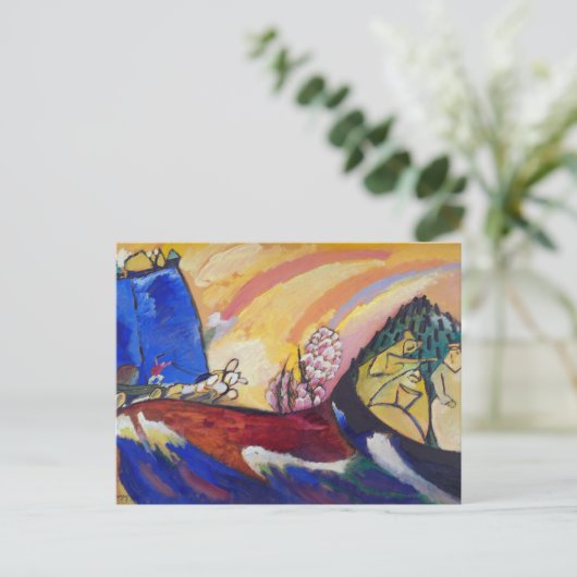 絵を描とトロイカ | Kandinsky ポストカード (スタンド正面)