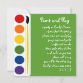 絵を描とブラシ 招待状 (正面)