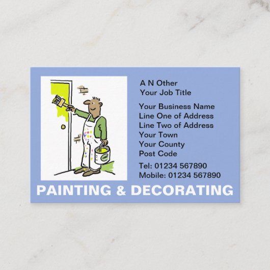 絵を描と飾の漫画 名刺 (正面)