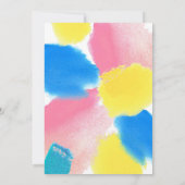 絵を描とSipバチェロレッテ招待状 招待状 (裏面)