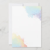 絵を描とSIPブライダルシャワー 招待状 (裏面)