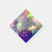 絵を描のドラゴンフライ&ラン スタンダードカクテルナプキン (角)