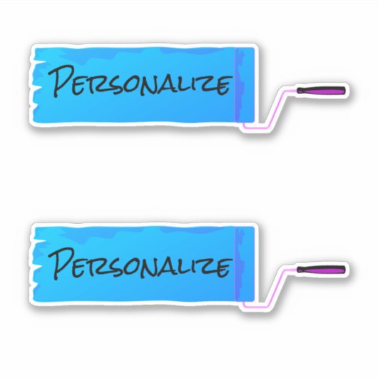 絵を描の絵を描青 シール (正面)