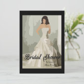 絵を描の花嫁 – Bridal Shower Invitation 招待状 (スタンド正面)