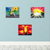 絵を描の3の集合 (ウッドフロア)