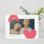 絵を描はっきりしたハートバレンタインの写真 シーズンカード (スタンド正面)