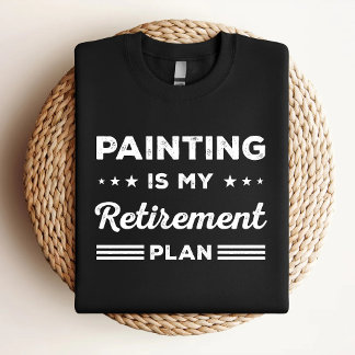 絵を描は私の退職計画の愛おもしろい絵を描である Tシャツ