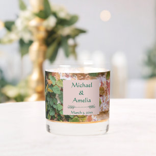 絵を描れんが緑のツタ結婚の岩ガラス ウイスキーグラス