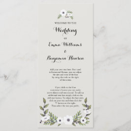 絵を描アネモネス結婚式 プログラム