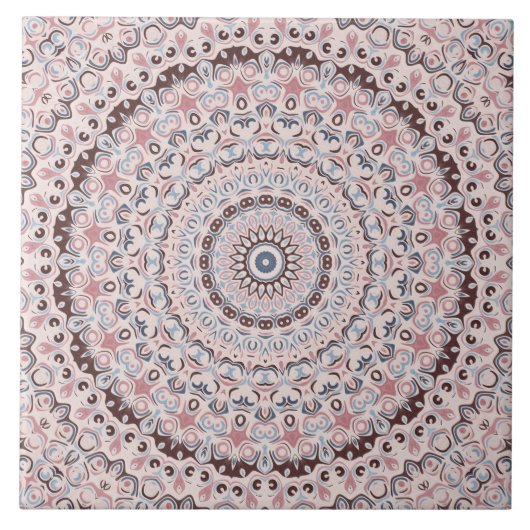 絵を描アンティークピンク タイル (正面)