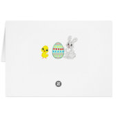 絵を描イースターエッグ&バニー (裏面横)