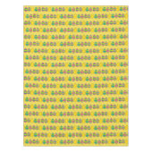 絵を描イースターバスケット卵狩りカラフル卵 テーブルクロス (正面)