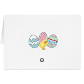 絵を描イースター卵&かわいい雛 (裏面横)