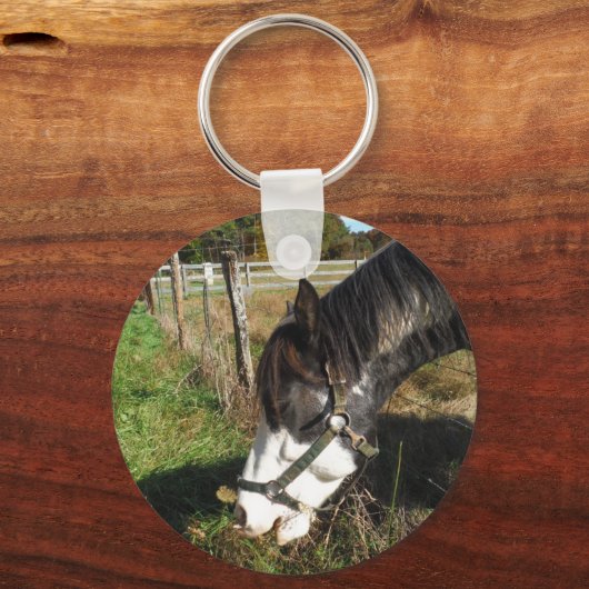 絵を描ウマ食べス女王アンレース花 キーホルダー (正面)