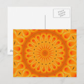 絵を描オレンジ ポストカード (正面/裏面)