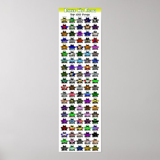 絵を描カエルのポスター ポスター (正面)