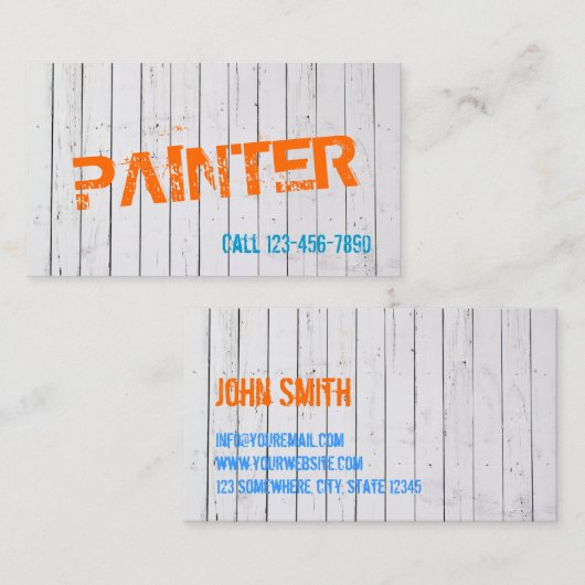 絵を描カラフルウォール絵を描の名刺 名刺 (正面/裏面)