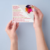 絵を描カラフルスプラッシュ、ペインター&デコレータ チラシ (手)